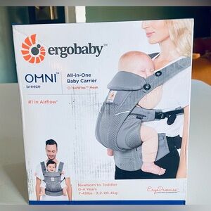 NEW Gray Ergobaby Omni 360 Carrier
